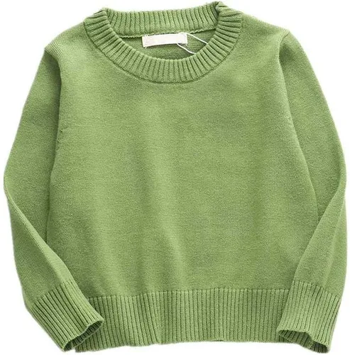 Vista 13 de LNICEAR Suéter de punto con cuello redondo para bebé, niña, niño, suéter de punto cálido, manga larga, ropa de otoño e invierno