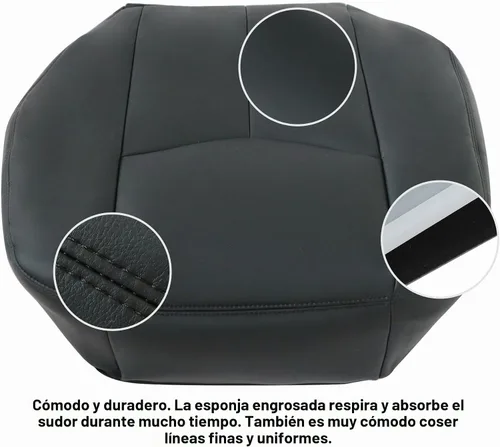Vista 4 de GXARTS Funda de cuero de repuesto para Chevy Silverado Avalanche Tahoe Suburban GMC Sierra Yukon 2003 2004 2005 2006 Negro