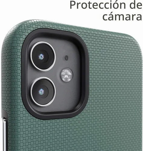 Vista 3 de Crave Funda para iPhone 12 mini, funda de protección dual para iPhone 12 mini (5.4 pulgadas) - Verde bosque