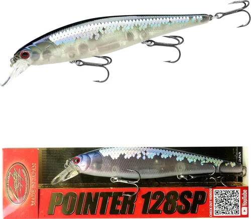 Vista 19 de LUCKY CRAFT Pointer 128SP, Señuelo de Pesca de Lubina de Lago de Agua Dulce, Jerkbait, Suspendido, Aparejos de Pesca, Accesorios de Pesca, Equipo