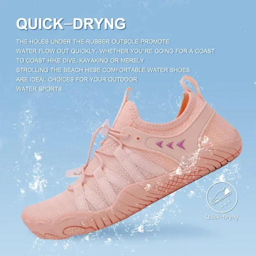 Vista 5 de Zapatos de agua para mujeres y hombres, zapatos de playa, zapatos de natación, zapatos de piscina, zapatos de río, zapatos descalzos de secado