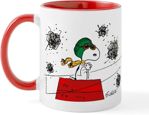 Vista 13 de CafePress Crabby Snoopy - Taza de café de cerámica (11 oz)