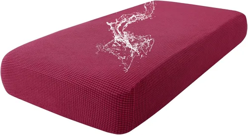 Vista 19 de Fundas impermeables para sofá seccional, fundas de cojín antideslizantes para sofá Ajuste seccional en forma de L, tela jacquard elástica, parte