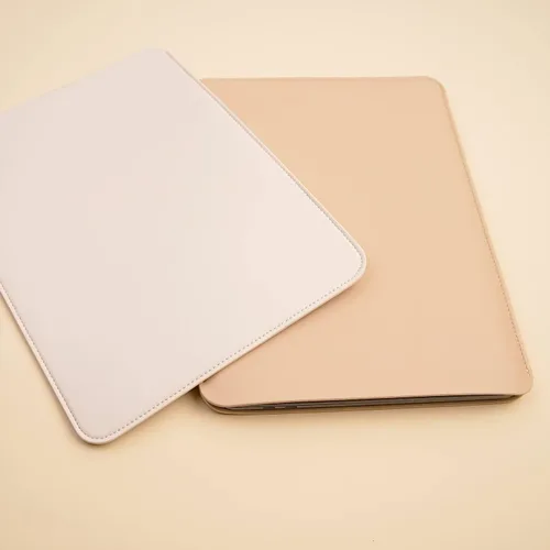 Vista 6 de Funda para laptop de 14 pulgadas compatible con MacBook Pro A2992/2918 M3 A2442, A2779, Surface Laptop 13.5 Color Beige