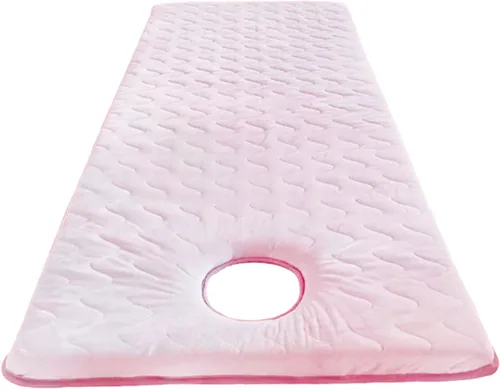 Vista 15 de Cojín de espuma viscoelástica para cama cuadrada, redonda, trapezoidal, para cama de spa, almohadilla de felpa para mesa de masaje, con orificio