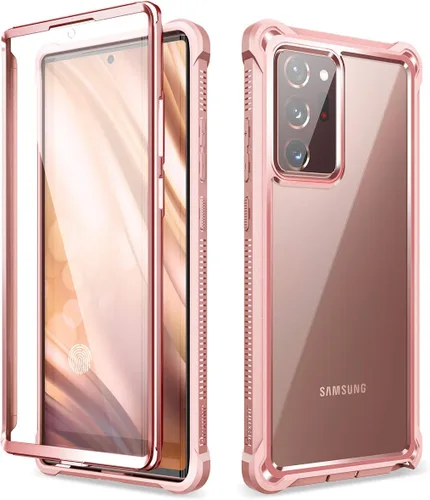 Vista 11 de Dexnor para Galaxy Note 20 Ultra Estuche con protector de pantalla transparente 360, cuerpo completo, resistente, protector, a prueba de golpes