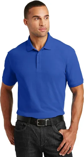 Vista 10 de Port Authority Unisex Core Classic Pique Polo Negro profundo