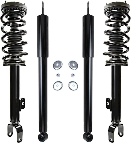 Vista 10 de Detroit Axle - Kit de 4 puntales para Ford Escape 2014-2019, 2 amortiguadores traseros ensamblaje 2 puntales delanteros y resortes helicoidales 2015