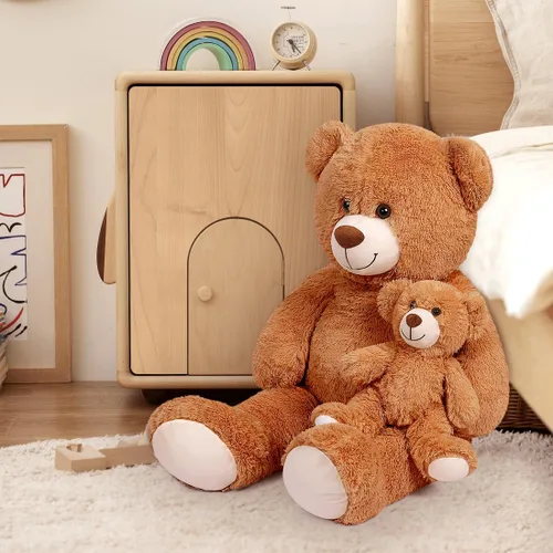 Vista 6 de Oso de peluche grande para mamá, oso de peluche gigante para bebé, oso de peluche para niños, novia en el día de la madre, día de San Valentín