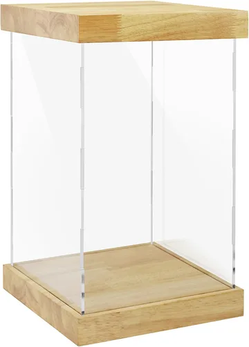 Vista 33 de Vitrina de acrílico transparente para trofeos, coleccionables, caja de exhibición de cubo de montaje, soporte de protección a prueba de polvo