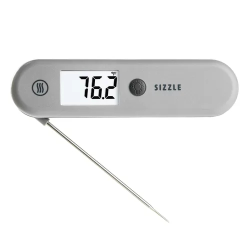 Vista 3 de ThermoWorks SIZZLE - Termómetro digital para carne, lectura instantánea en 2 segundos, impermeable, sonda plegable con parte trasera magnética