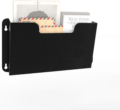 Vista 2 de OSKIE DR POCKET RACK - Estante para archivos de pared, bolsillo único, organizador de metal para documentos de tamaño carta, organizador