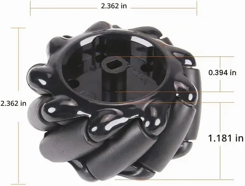 Vista 9 de LewanSoul Mecanum - Kit de chasis de robot para automóvil con rueda omnidireccional de 360°, marco de aleación de aluminio, motor TT, ruedas