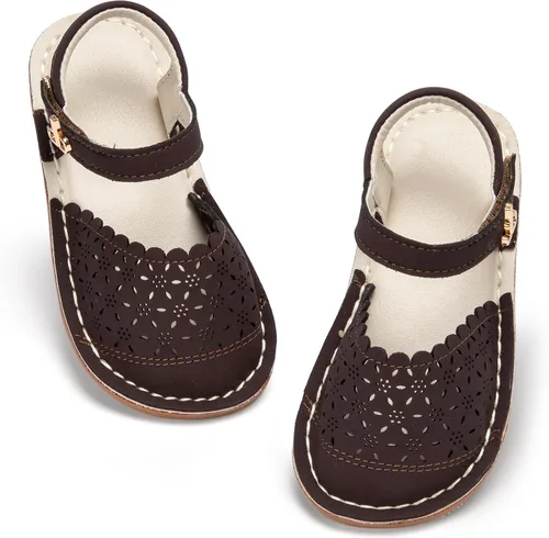 Vista 147 de THEE BRON Sandalias cómodas para niñas, zapatos para niños, sandalias rellenas