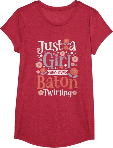 Vista 66 de A Girl Who Loves Baton Twirling - Camiseta de giro Majorette Twirler, Negro