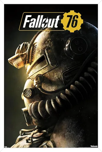 Vista 15 de Trends International Fallout: 76 - Helmet Close-Up Wall Poster, 22.4L x 14.7W, Barnwood Framed Version Versión enmarcada Barnwood