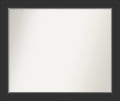 Vista 253 de Amanti Art Espejo personalizado, espejo de baño negro Astor, espejo de pared o espejo de tocador de baño sobre el fregadero (25 x 25 pulgadas)