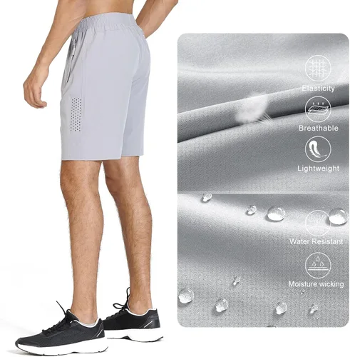 Vista 5 de NORTHYARD - Pantalones cortos deportivos para correr para hombres, ligeros, de secado rápido, 7, 5 o 9 pulgadas, para senderismo, deportes, gimnasio