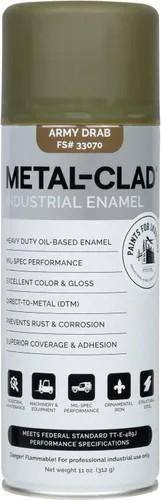 Vista 34 de Pinturas para la industria Esmalte industrial, Pintura en aerosol - Maquinaria de hierro de metal de acero - 1 lata (aluminio metálico) 9-S-1423