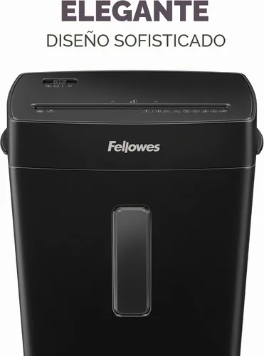 Vista 7 de [Usado] Fellowes P-40C Trituradora de papel de escritorio de corte cruzado de 8 hojas para oficina en casa