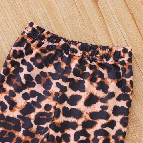 Vista 6 de Ritatte Conjunto de 2 piezas de ropa de invierno para niñas pequeñas, manga larga, pantalones largos, de algodón suave, para otoño