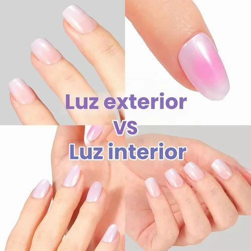 Vista 7 de Beetles - Esmalte de uñas morado – Violeta nublado de 0.51 onzas líquidas, esmalte de uñas morado pastel con purpurina de secado rápido para uñas