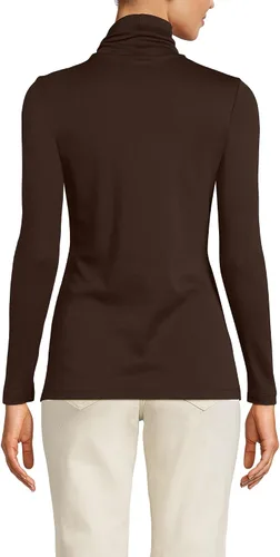 Vista 17 de Lands' End Supima - Suéter de cuello alto y mangas largas para mujer