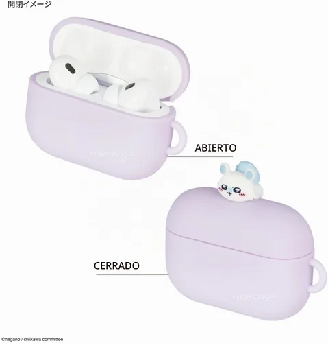Vista 3 de Gourmandies Chiikawa Airpods Pro (2ª generación) / AirPods Pro - Funda de silicona compatible con Momonga CK-34D