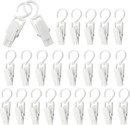 Vista 7 de Ganchos giratorios de plástico para colgar, ganchos giratorios súper fuertes, ganchos para ropa, clips de ropa, perchas de armario para el hogar