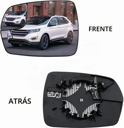 Vista 2 de Espejo lateral del conductor de repuesto para Ford Edge 2015, 2016, 2017, 2018, espejos de cristal – Espejo convexo, retrovisor lateral izquierdo