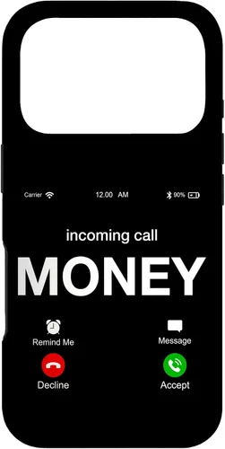 Vista 30 de Incoming Call Money is Calling Illustration Graphic Designs - Carcasa para iPhone 17