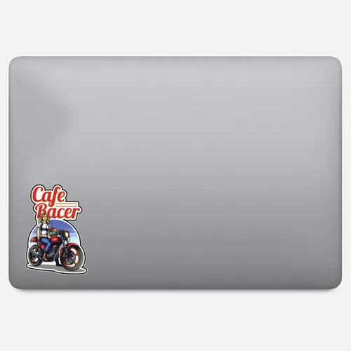 Vista 3 de Cafe Racer - Calcomanía de vinilo impermeable de 6 pulgadas, duradera, resistente a la intemperie y a la decoloración para automóvil, laptop, pared