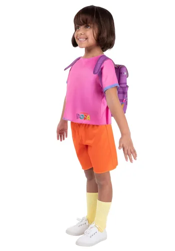 Vista 4 de Disfraz para Niña Pequeña de Dora la Exploradora Multicolor