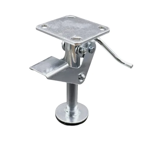 Vista 14 de Service Caster Cerradura de piso de doble pedal de 4 pulgadas con placa superior - Marca Service Caster