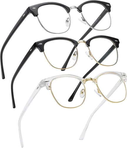 Vista 10 de Perfectmiaoxuan - Gafas con bloqueo de luz azul, anteojos para computadora/juegos/pantalla para mujeres u hombres, anti luz azul y UV