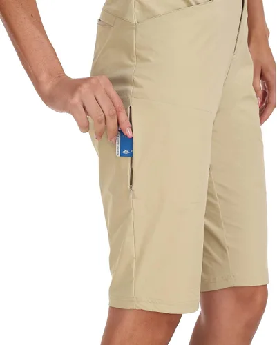 Vista 3 de MoFiz Women 13" Slim Fit Cargo Hiking Shorts Knee Length Elastic Waistband Women Golf Shorts with Right Thigh Zip Pocket