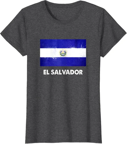 Vista 5 de Camiseta de la bandera de El Salvador Camiseta salvadoreña