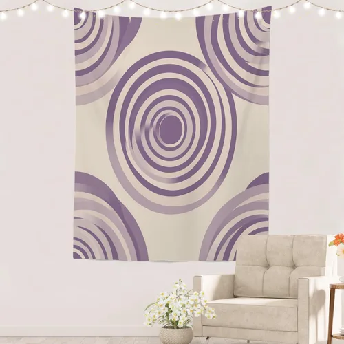 Vista 9 de Batmerry Abstract Repeat Polyester Tapestry, Tiled Directional Lightweight Wall Hanging High-Definition Print Backdrop For Dorm Room Bedroom Living