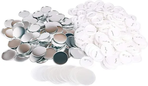 Vista 2 de Película para botón de insignia, película transparente para botones, diseño transparente, 200 hojas para protección (2.283 in)