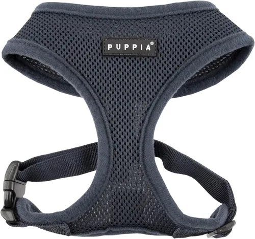 Vista 39 de Puppia Arnés suave para perro, sin estrangulamiento, sobre la cabeza, malla transpirable de triple capa, cinturón ajustable en el pecho y hebilla