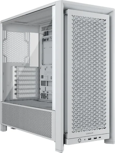Vista 11 de [Usado] CORSAIR 4000D RS Frame Modular de alto flujo de aire para torre media de PC – 3 ventiladores CORSAIR RS – Sistema de montaje de ventilador
