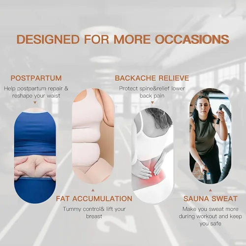 Vista 7 de FeelinGirl Waist Trainer Wrap for Women Tummy Control Waist Shaper with Loop