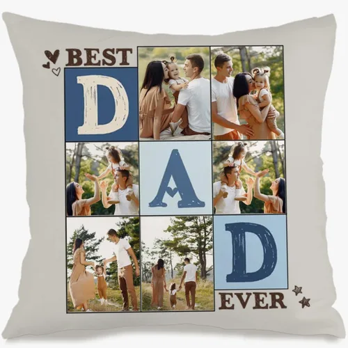 Vista 14 de Single Photo Custom Pillow Cover with Personalized Text Turning Your Memory into a Beautiful Throw Pillow and Making it a Touching Gift Choice for