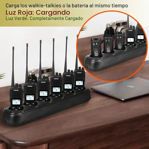 Vista 6 de SAMCOM Radios bidireccionales FPCN10A de largo alcance (FPCN10A cargador múltiple)