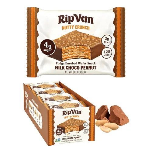 Vista 15 de Rip Van Galletas de oblea de chocolate y avellana, 0.14 oz de carbohidratos