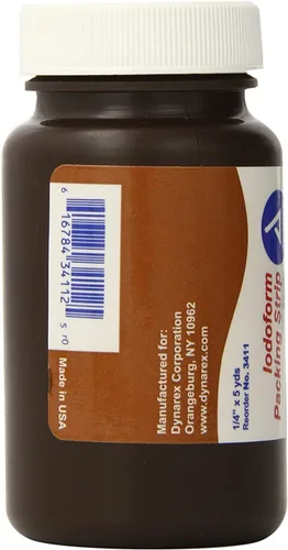 Vista 3 de Dynarex Tira de embalaje yodoformo, estéril, 1/4 pulgadas x 5 yardas, (paquete de 2)