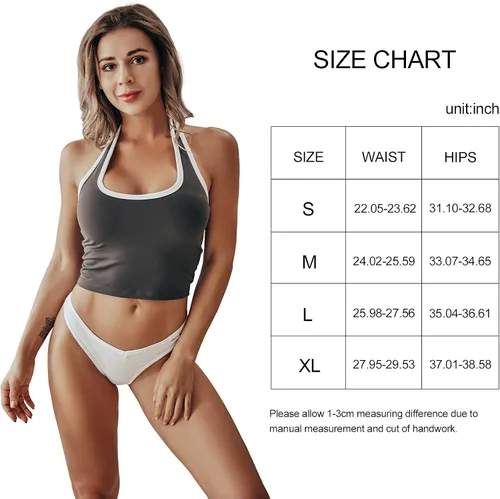 Vista 6 de FINETOO Paquete de 7 tangas para mujer, ropa interior de algodón transpirable de tiro bajo, bragas hipster sexy S-XL