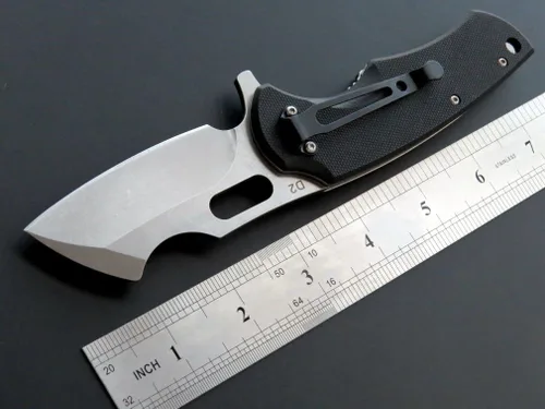 Vista 2 de Eafengrow Navajas de bolsillo D2 Blade y G10 Mango plegable Cuchillo de camping Mini cuchillo de bolsillo al aire libre Herramienta de supervivencia