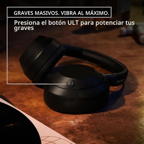 Vista 4 de Sony ULT WEAR Over-Ear Noise Canceling Wireless Headphones, Off White Blanco hueso