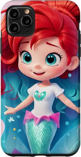 Vista 11 de Funda para iPhone 14 con diseño de sirenita
